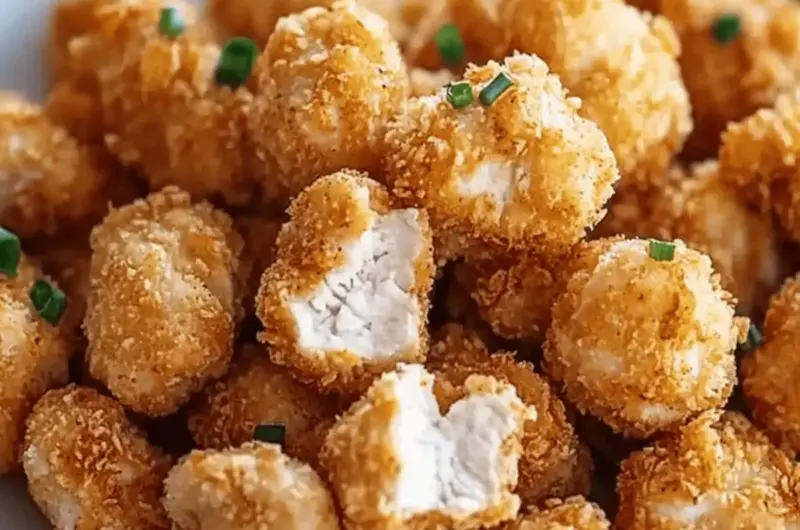 Crispy Air Fryer Popcorn Chicken
