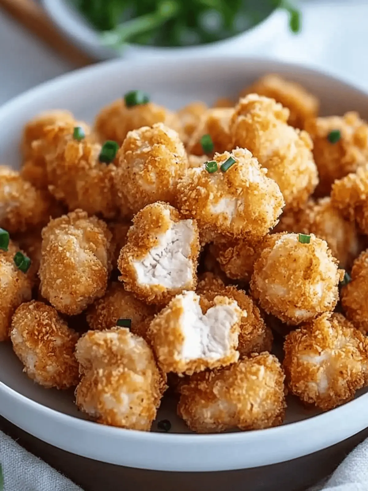 Crispy Air Fryer Popcorn Chicken