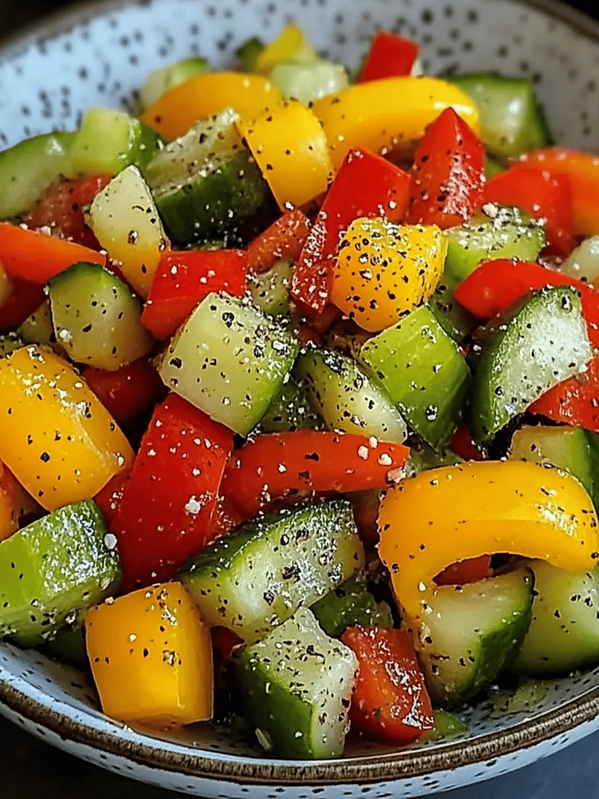 Cucumber Sweet Pepper Salad