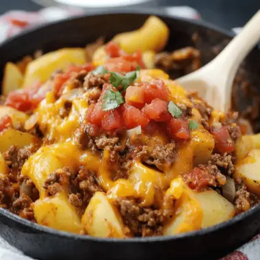 Cheesy Taco Potatoes