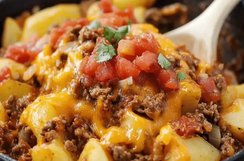 Cheesy Taco Potatoes