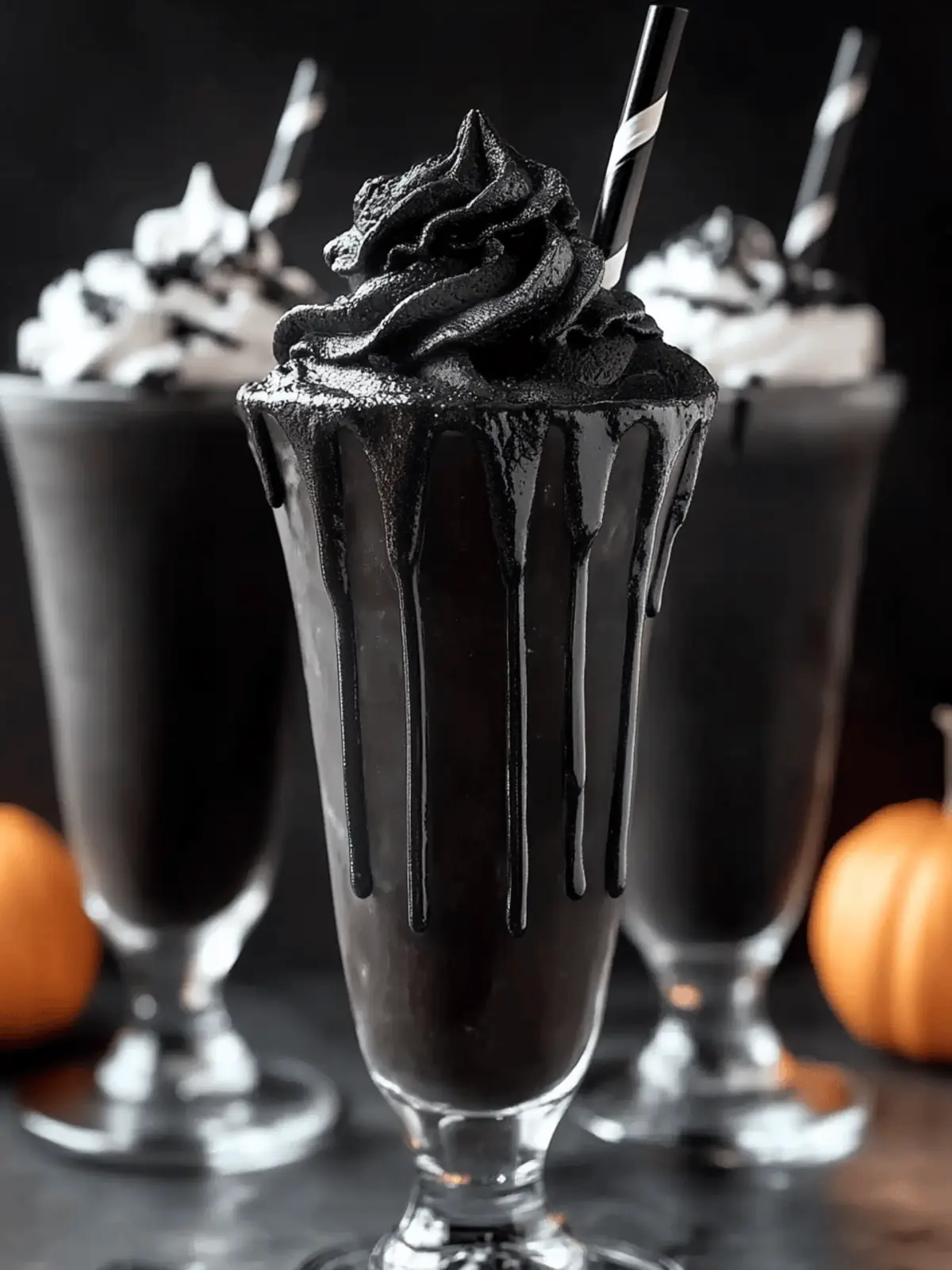 Spooky Black Milkshake