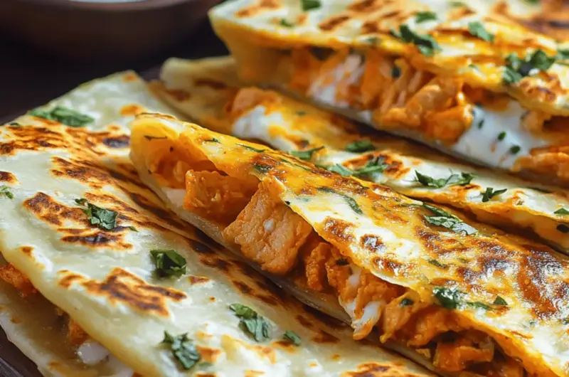 Buffalo Chicken and Cheese Paratha