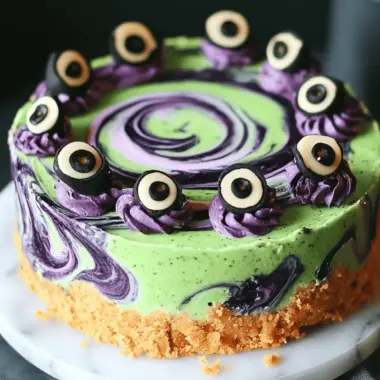 Witches’ Brew Swirl Cheesecake