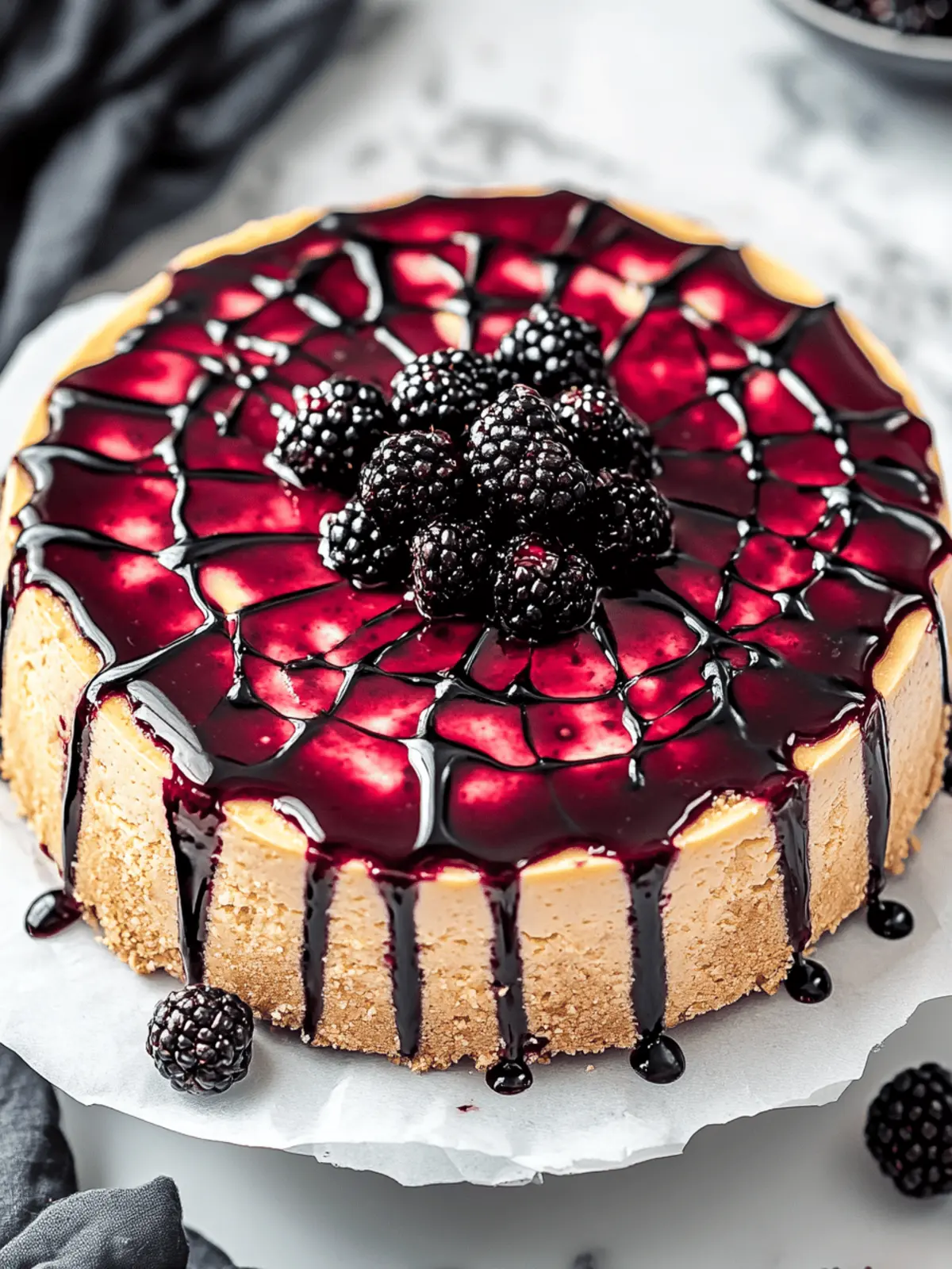 Bloody Berry Cheesecake