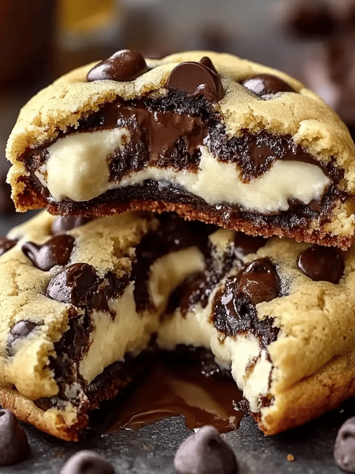 Cheesecake Stuffed Chocolate Chip Cookies