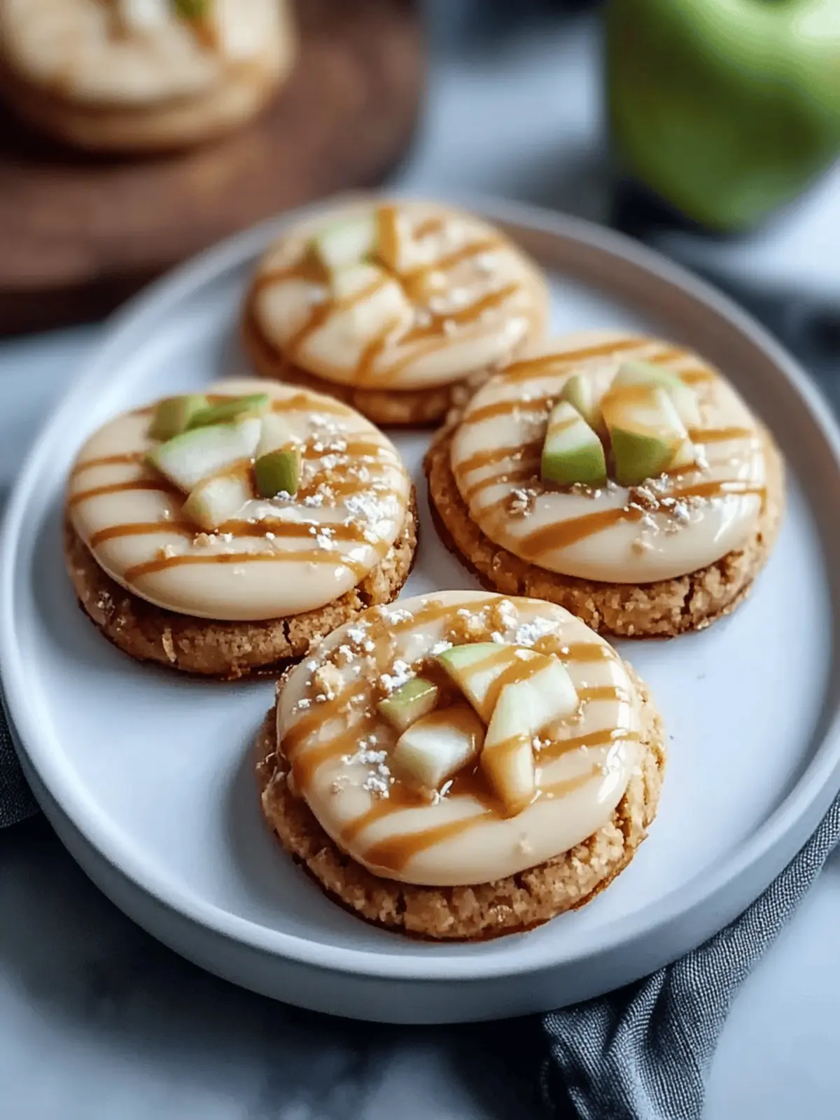 Crumbl Caramel Apple Cookies