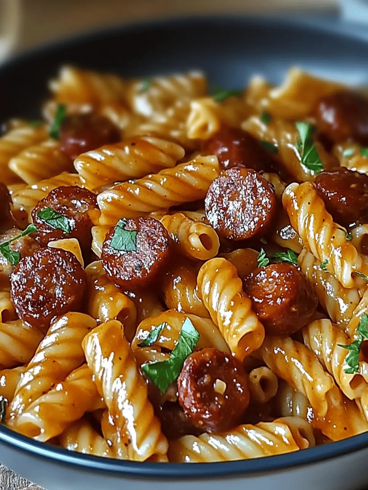 Honey BBQ Sausage & Pasta