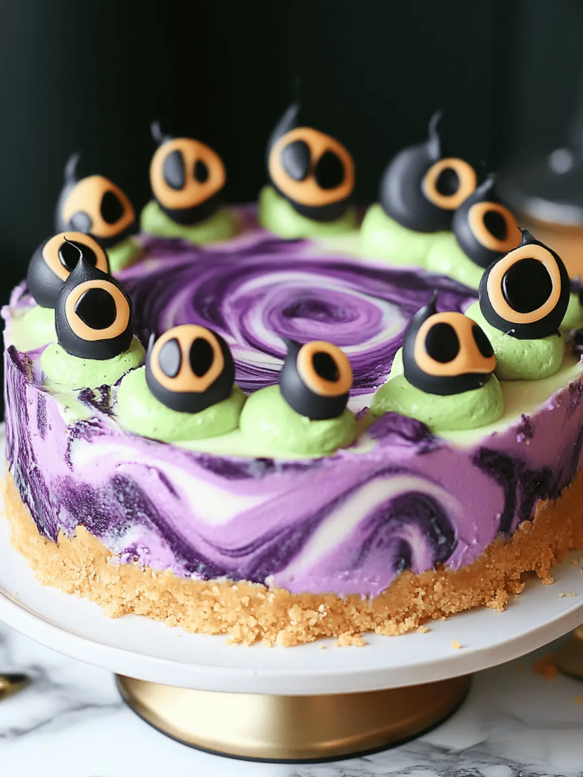Witches’ Brew Swirl Cheesecake