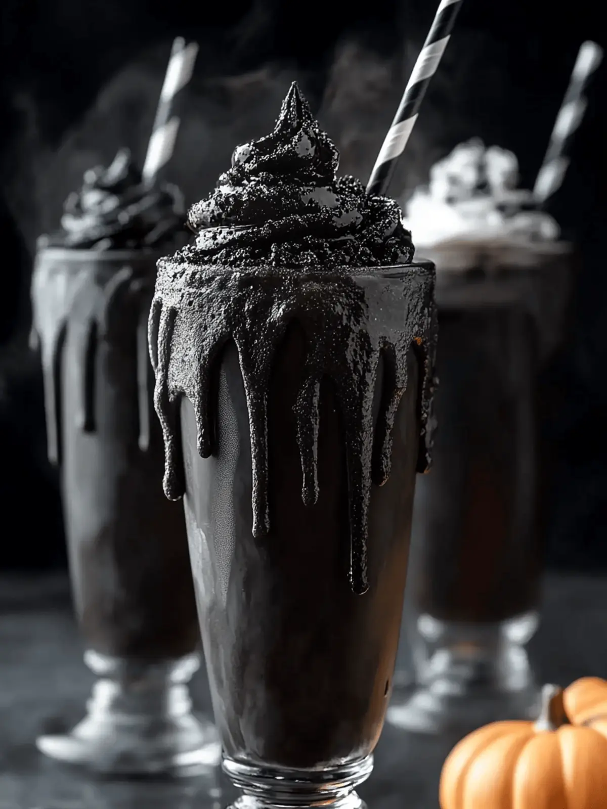 Spooky Black Milkshake