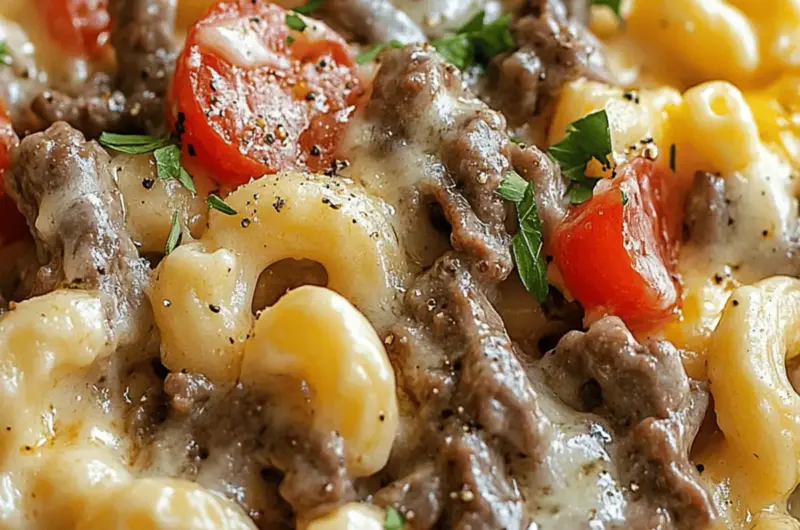 Philly Cheesesteak Mac & Cheese