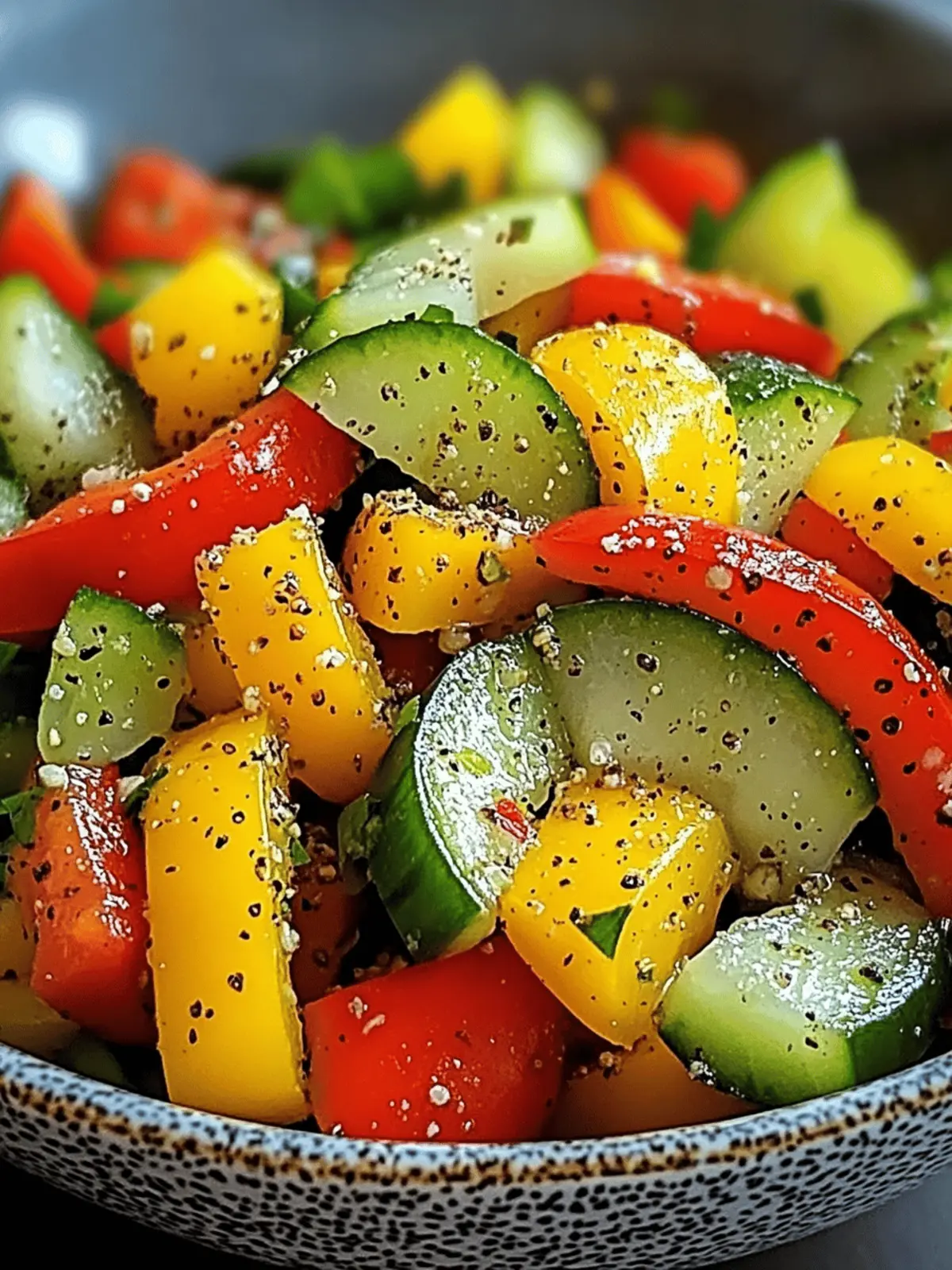 Cucumber Sweet Pepper Salad