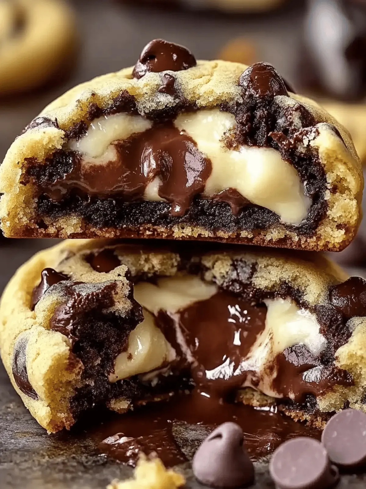 Cheesecake Stuffed Chocolate Chip Cookies
