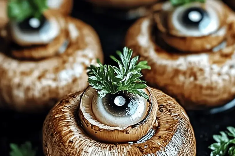 Stuffed Mushroom Eyeballs