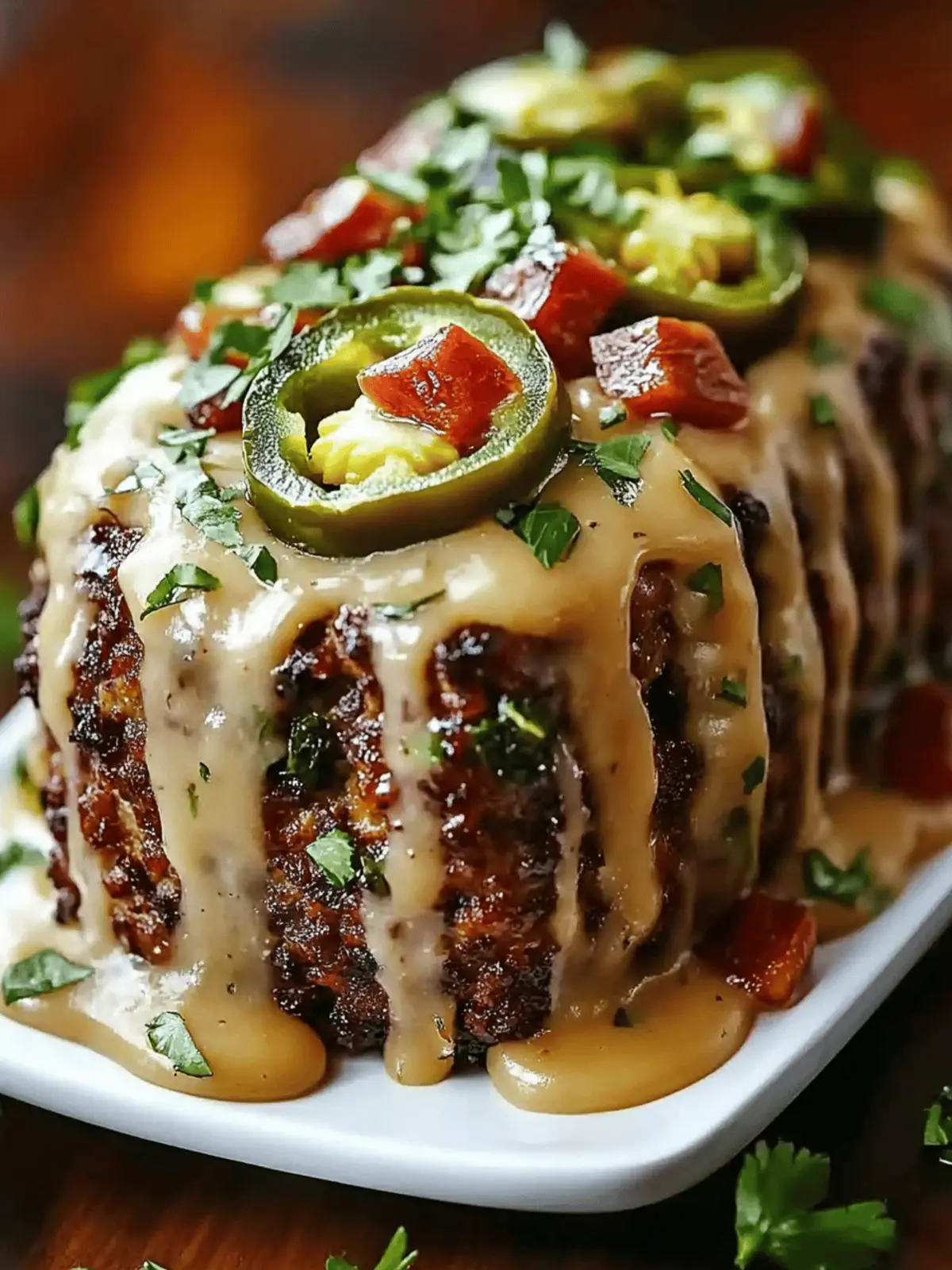 Smoky Jalapeño Popper Meatloaf