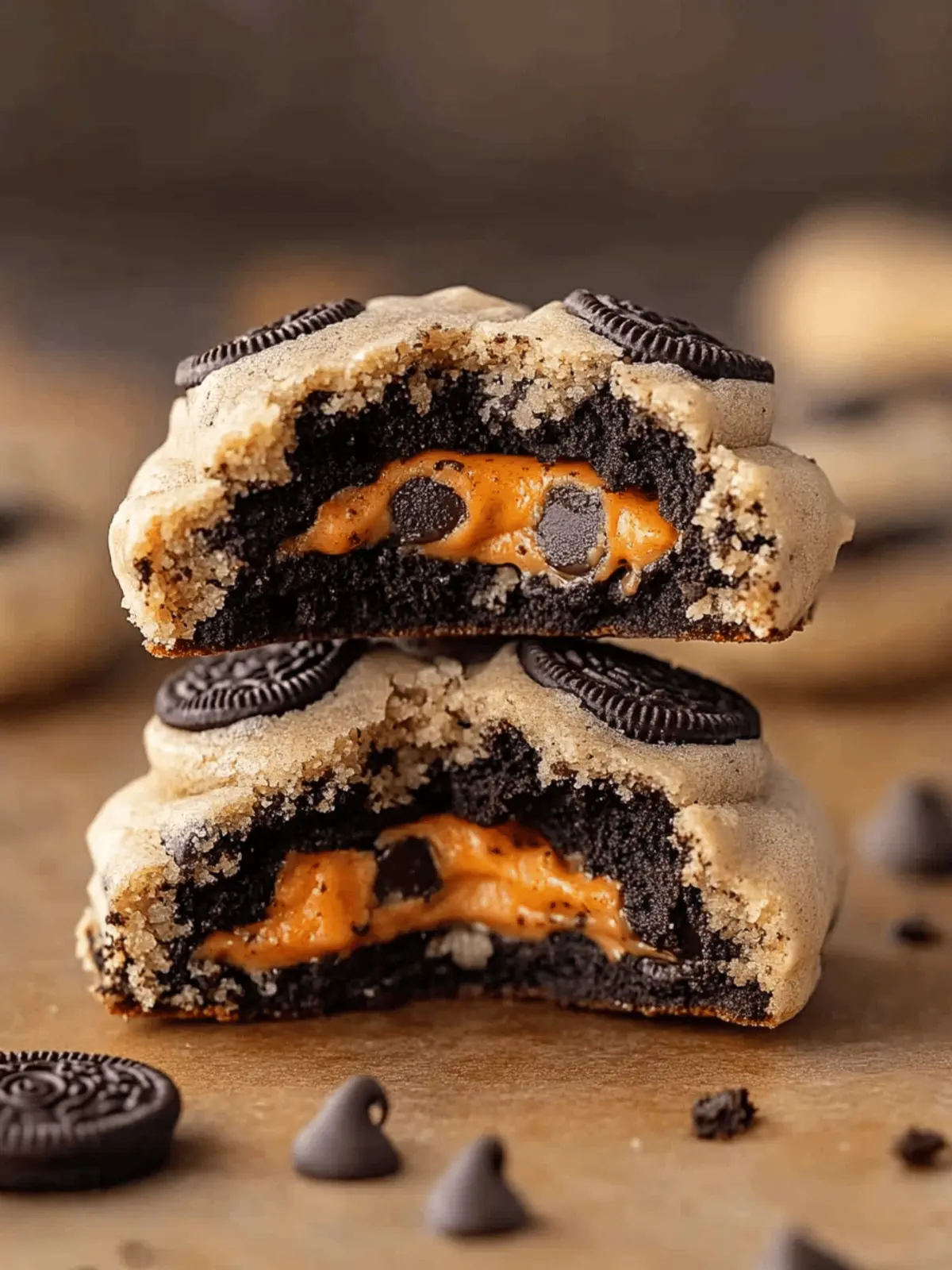 Oreo Stuffed Chocolate Chip Cookies