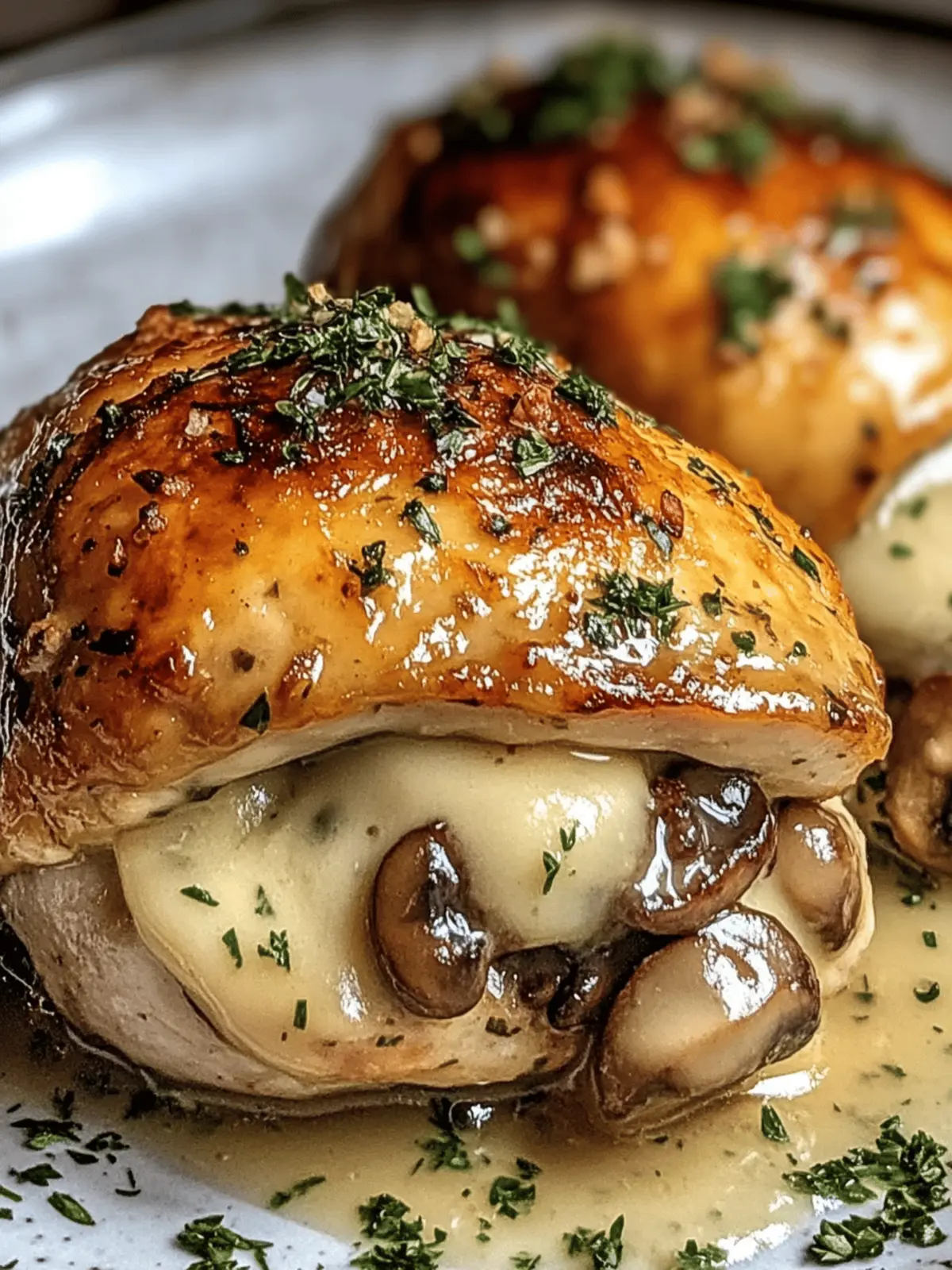 Mushroom Stuffed Chicken