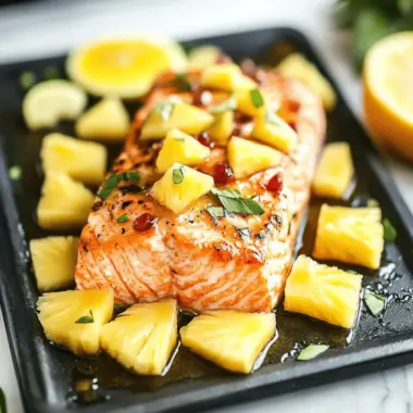 Honey Pineapple Salmon