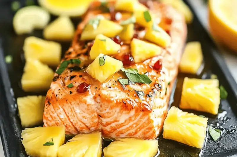 Honey Pineapple Salmon