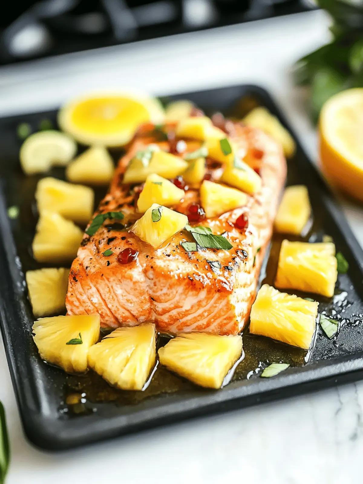 Honey Pineapple Salmon