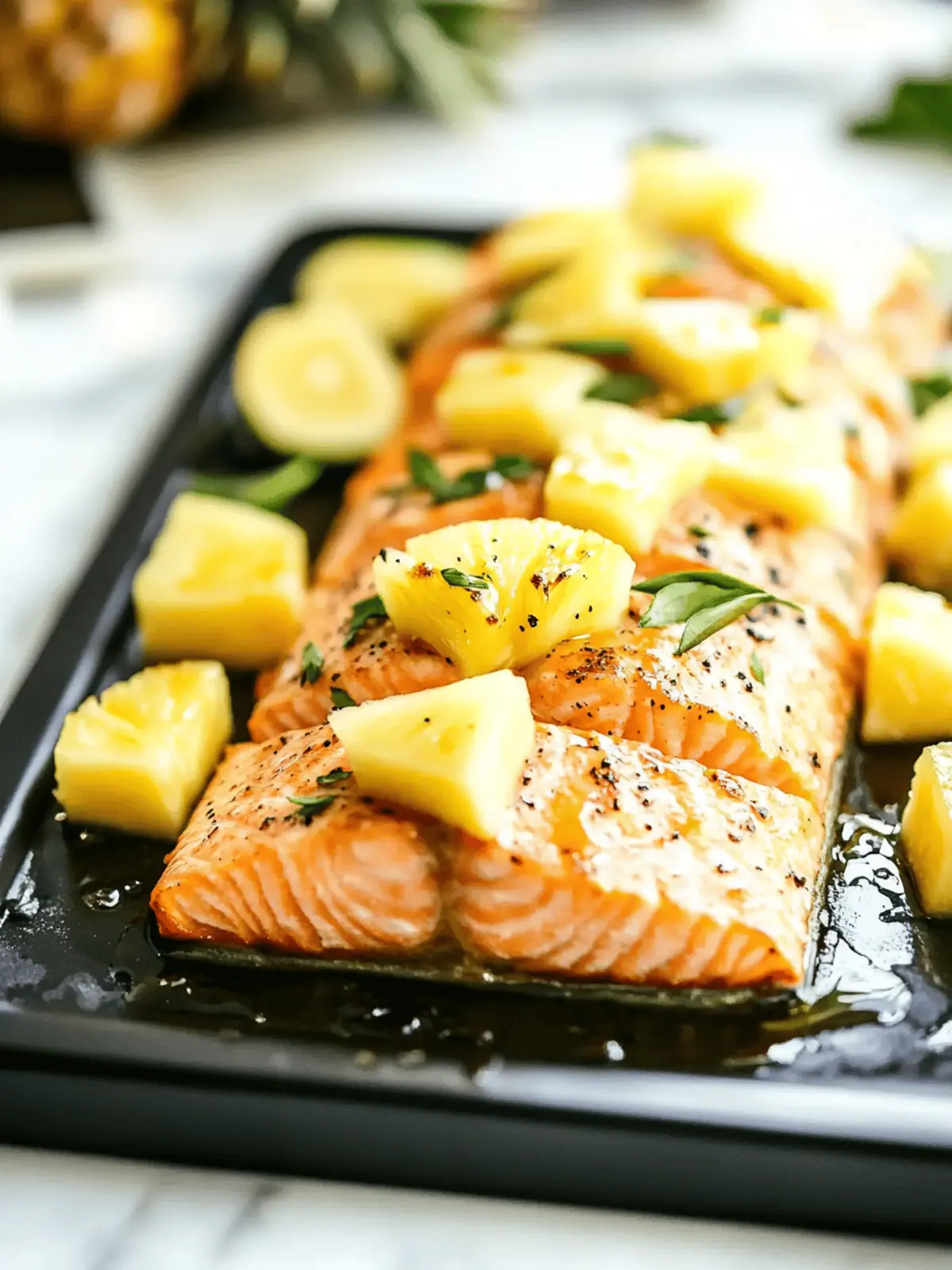 Honey Pineapple Salmon