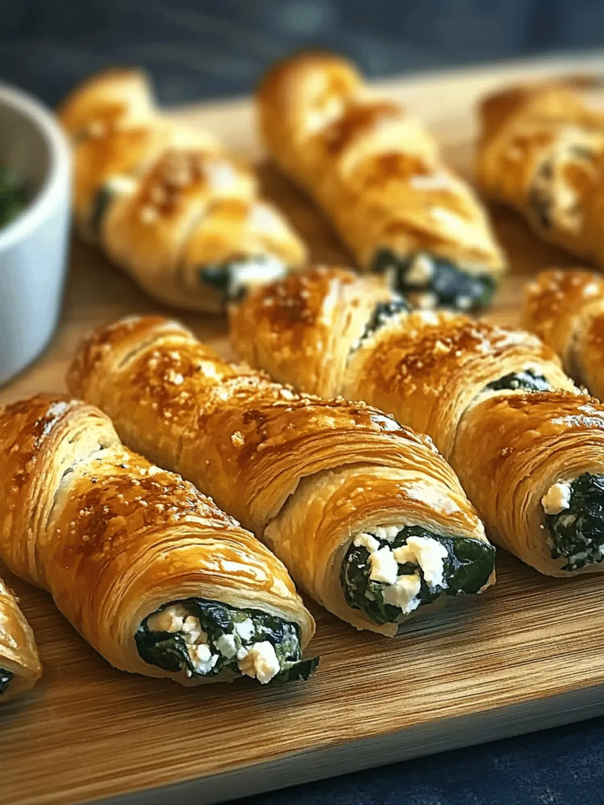 Spinach and Feta Puff Pastry Twists