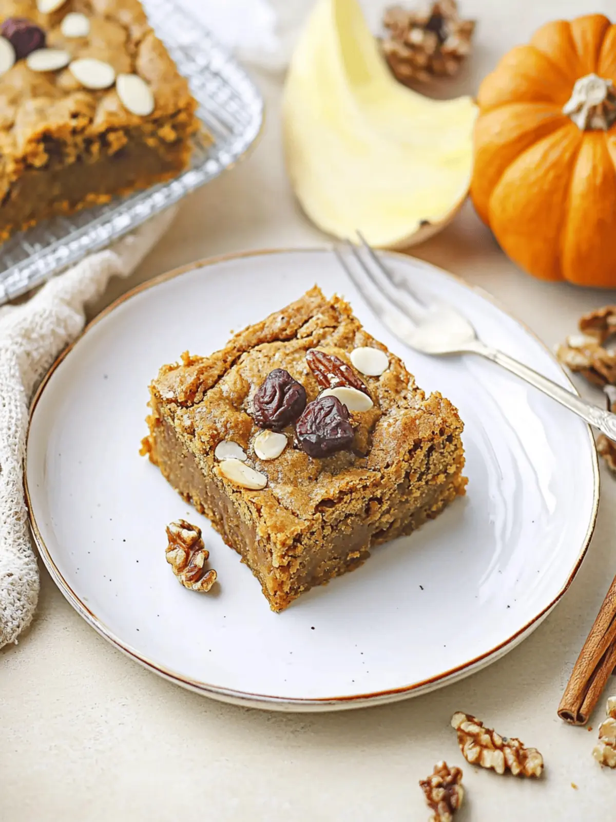 Butternut Squash Blondies