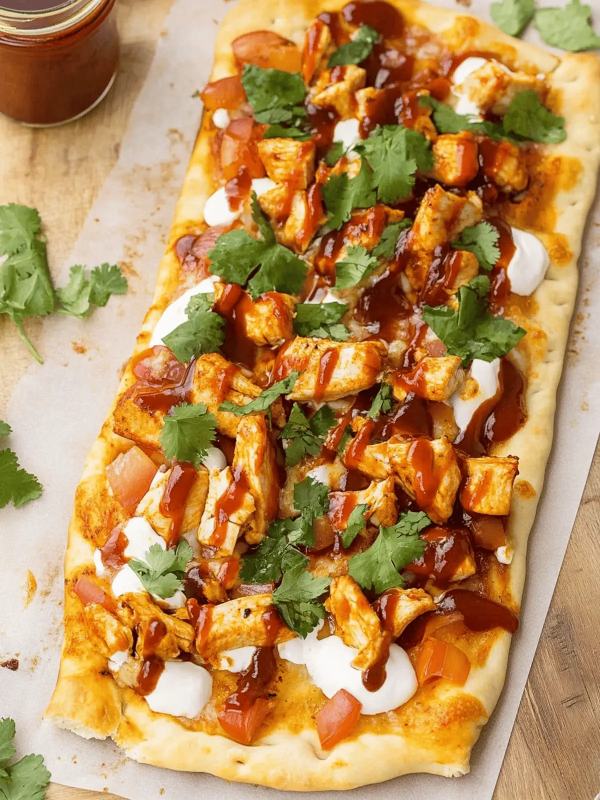 BBQ Chicken Flatbread Pizza