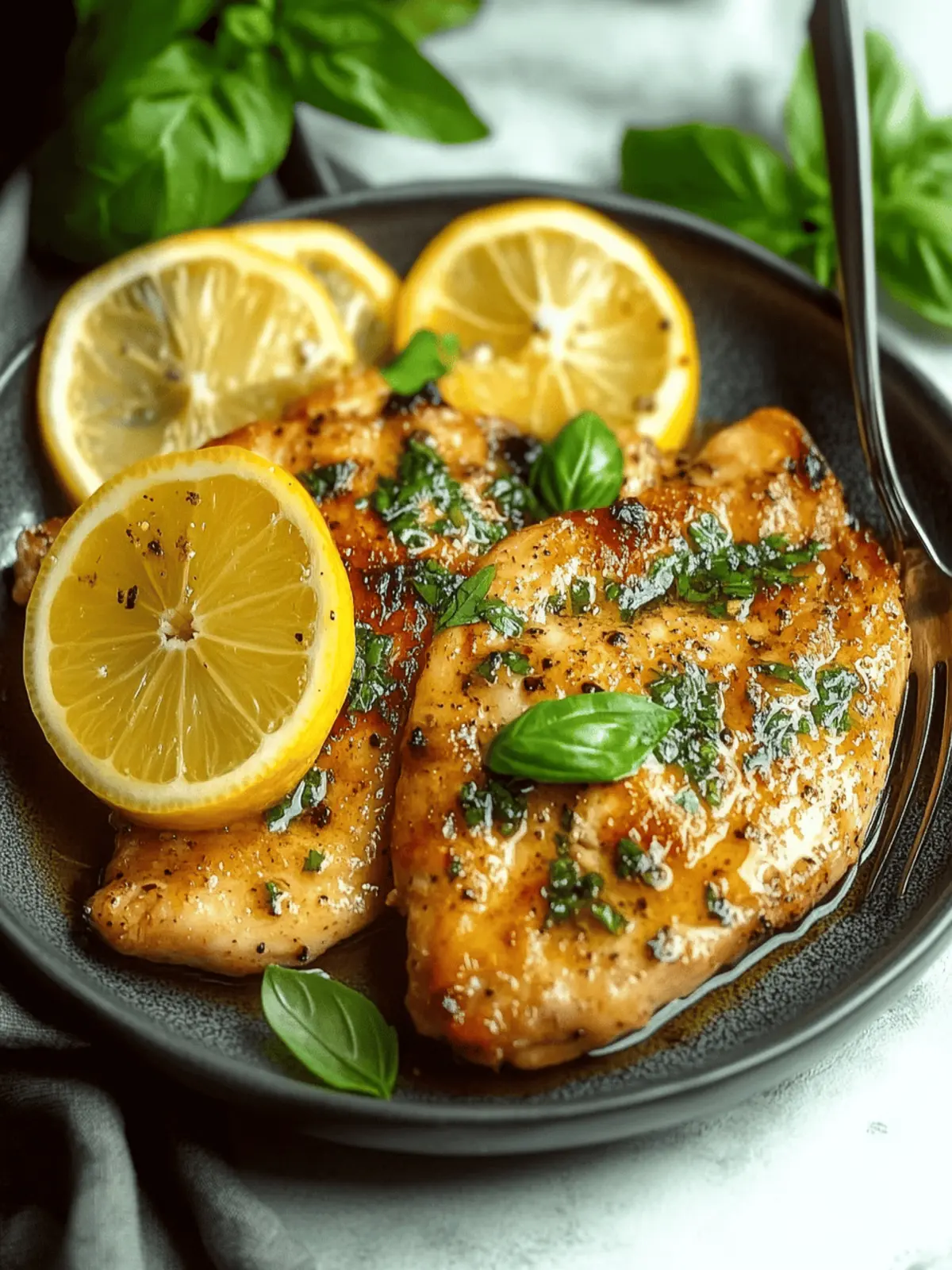 Zesty Lemon Basil Chicken