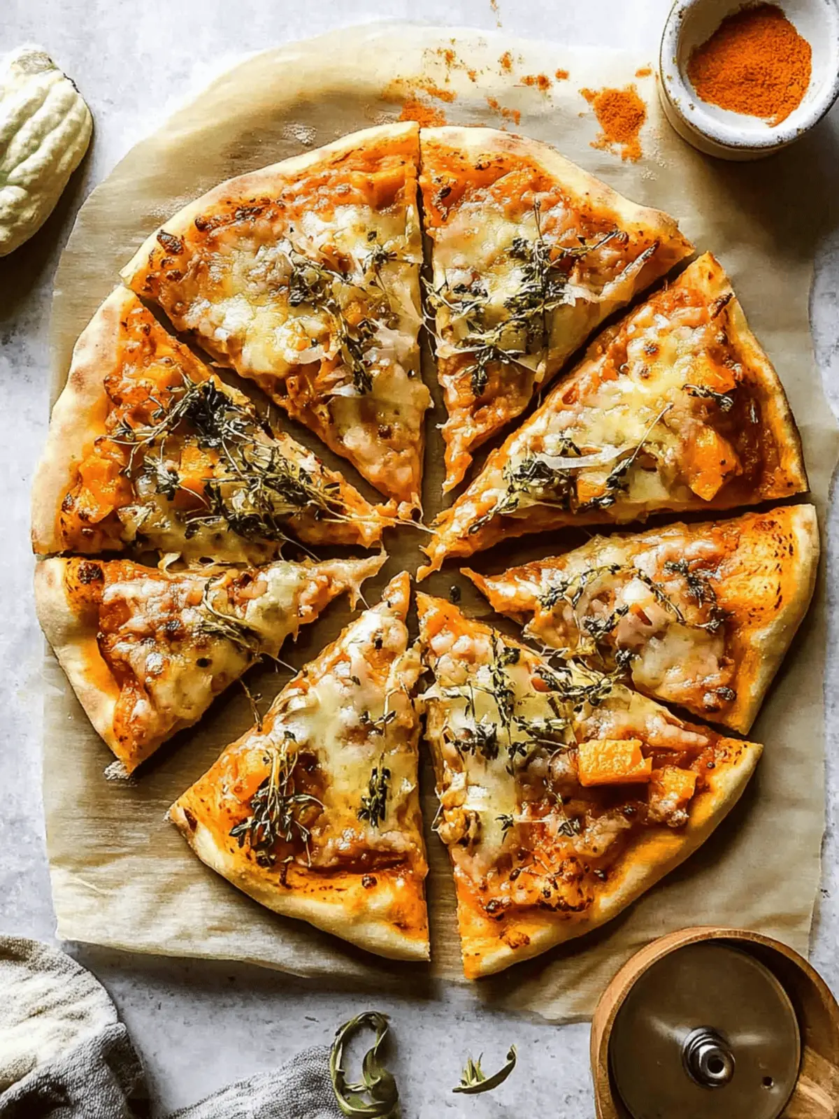 Pumpkin and Gouda Pizza