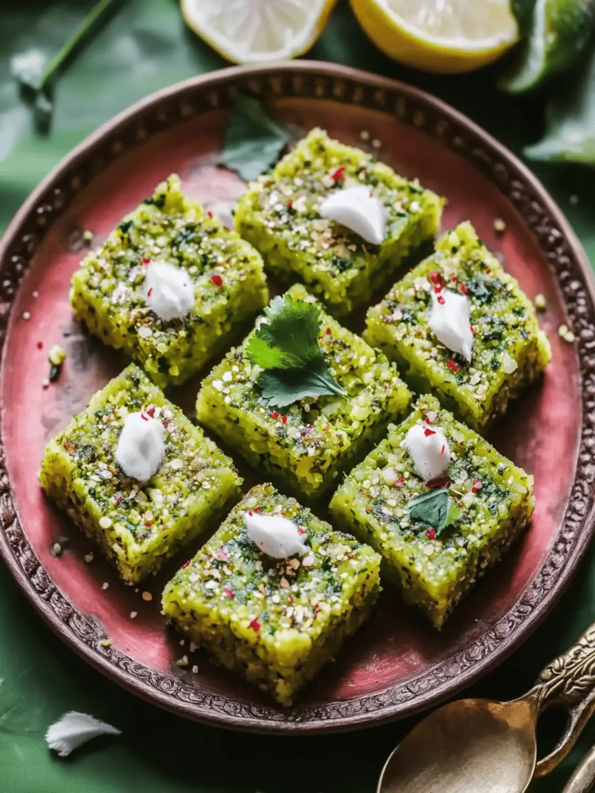 Fluffy Sprouts Dhokla