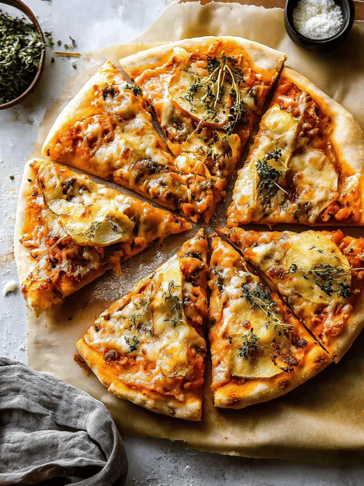 Pumpkin and Gouda Pizza