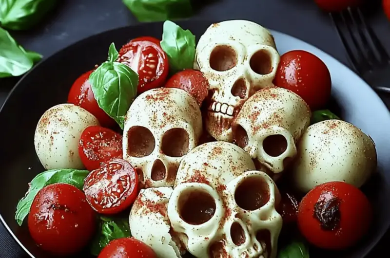 Skull Caprese Salad