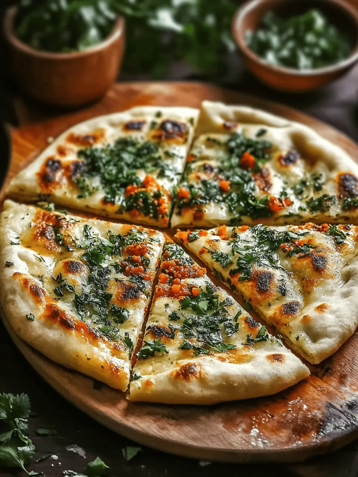Moroccan Herb-Stuffed Flatbread