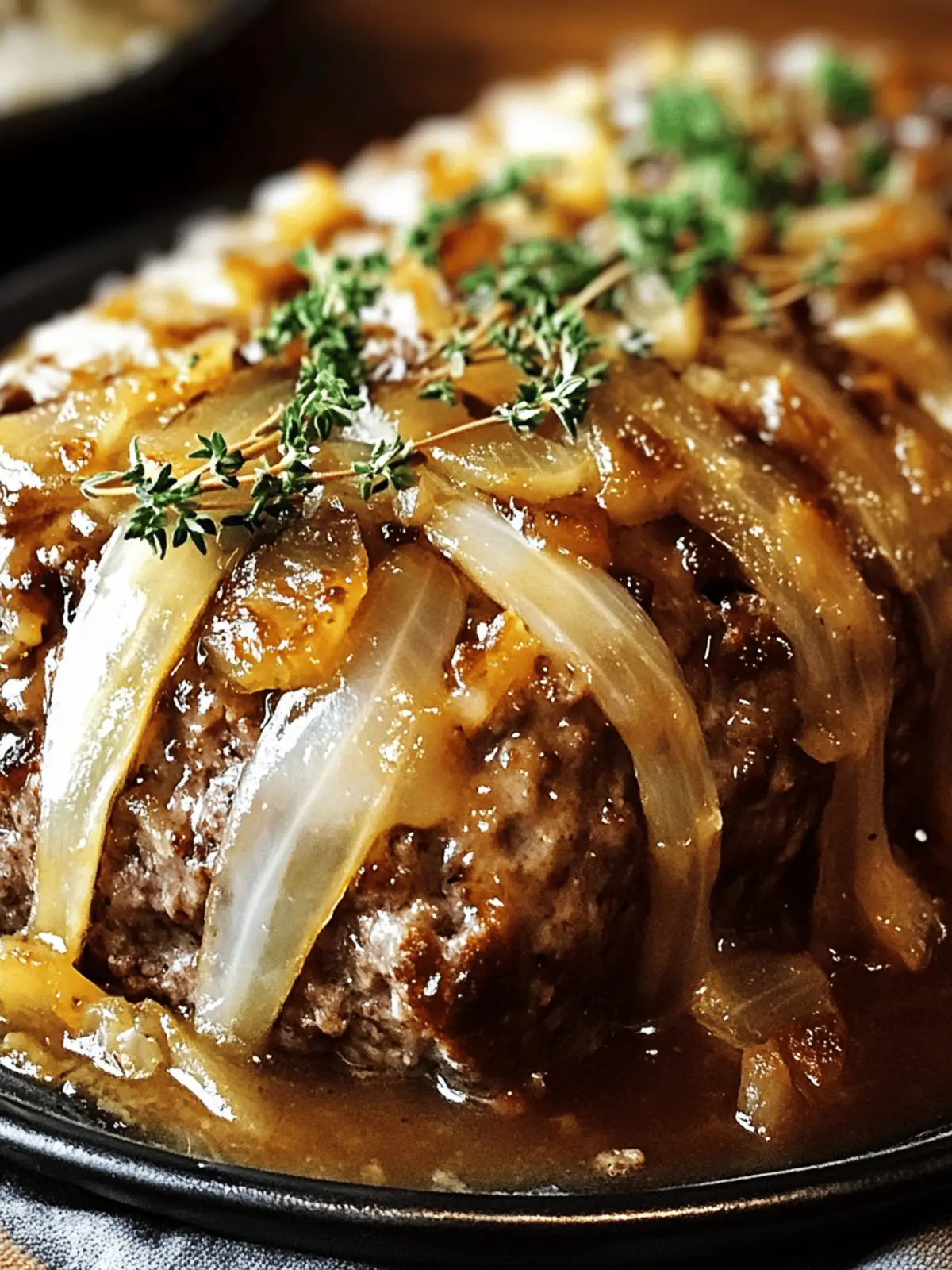 Best French Onion Meatloaf