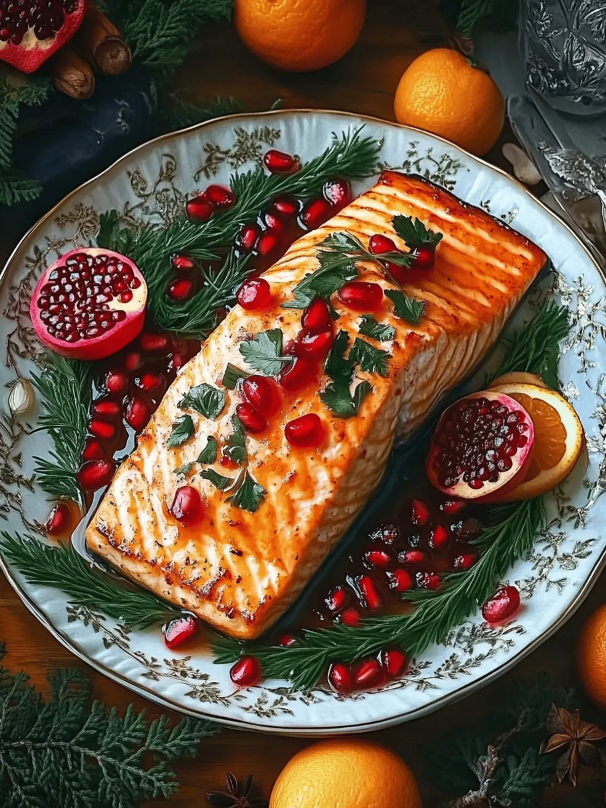 Pomegranate and Orange Glazed Salmon for Festive Flavor! 2 Pomegranate and Orange Glazed Salmon