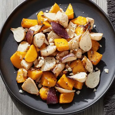 Roasted Turnips and Winter Squash