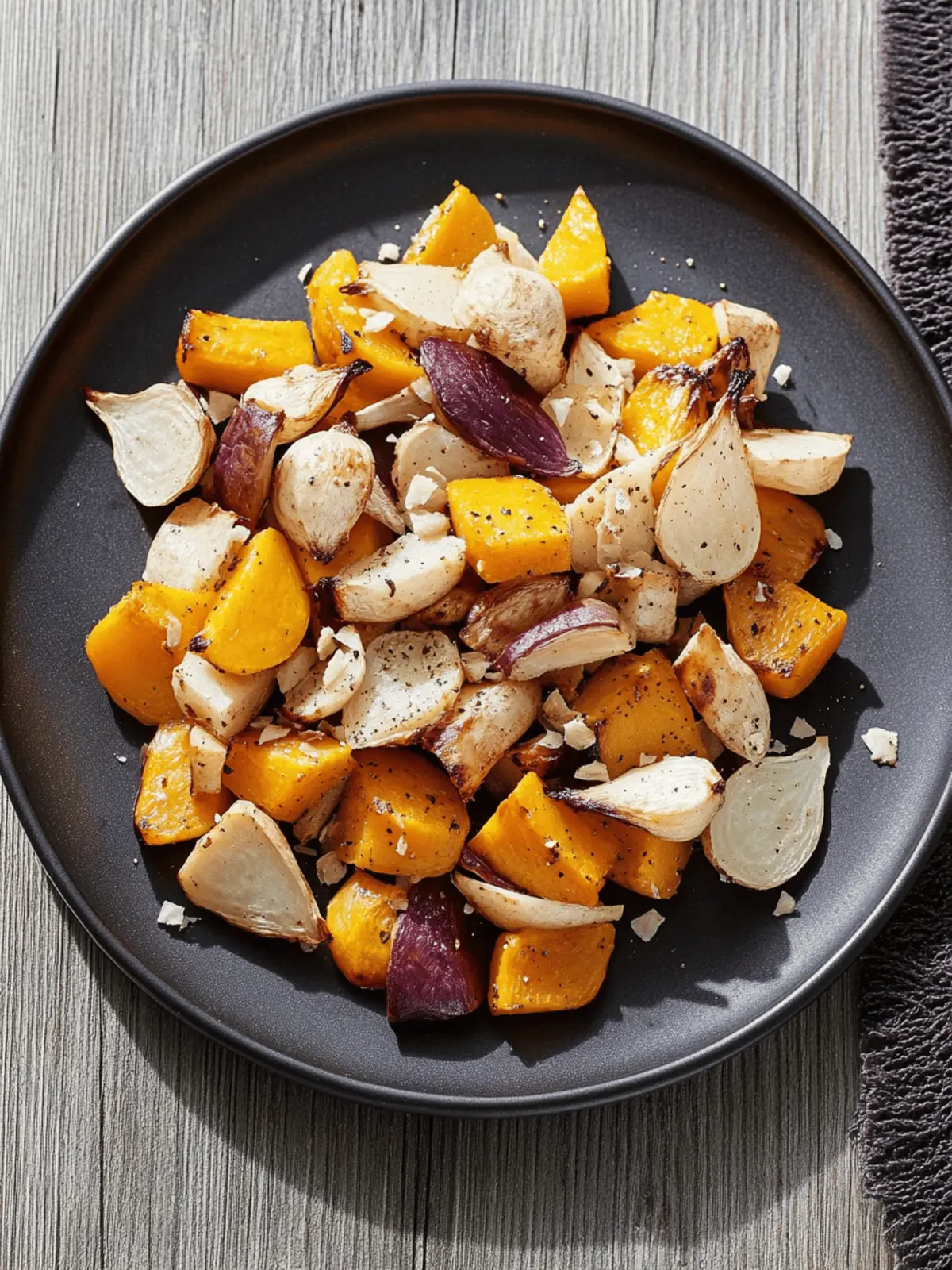 Roasted Turnips and Winter Squash