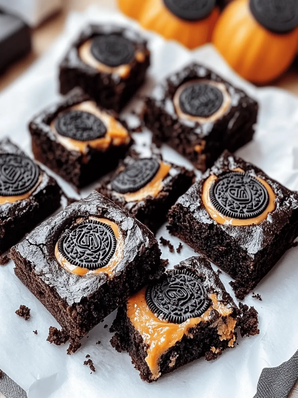 Spooky Oreo Boo Brownies