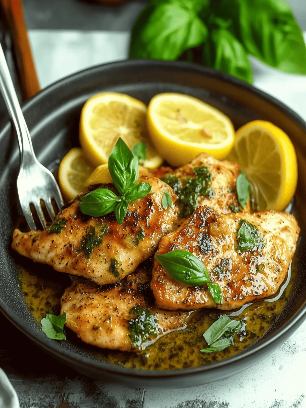 Zesty Lemon Basil Chicken