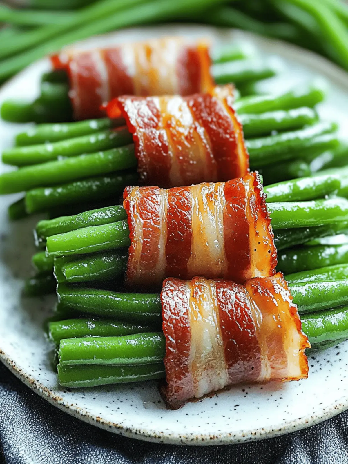 Bacon Green Bean Bundles