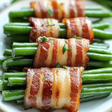 Bacon Green Bean Bundles