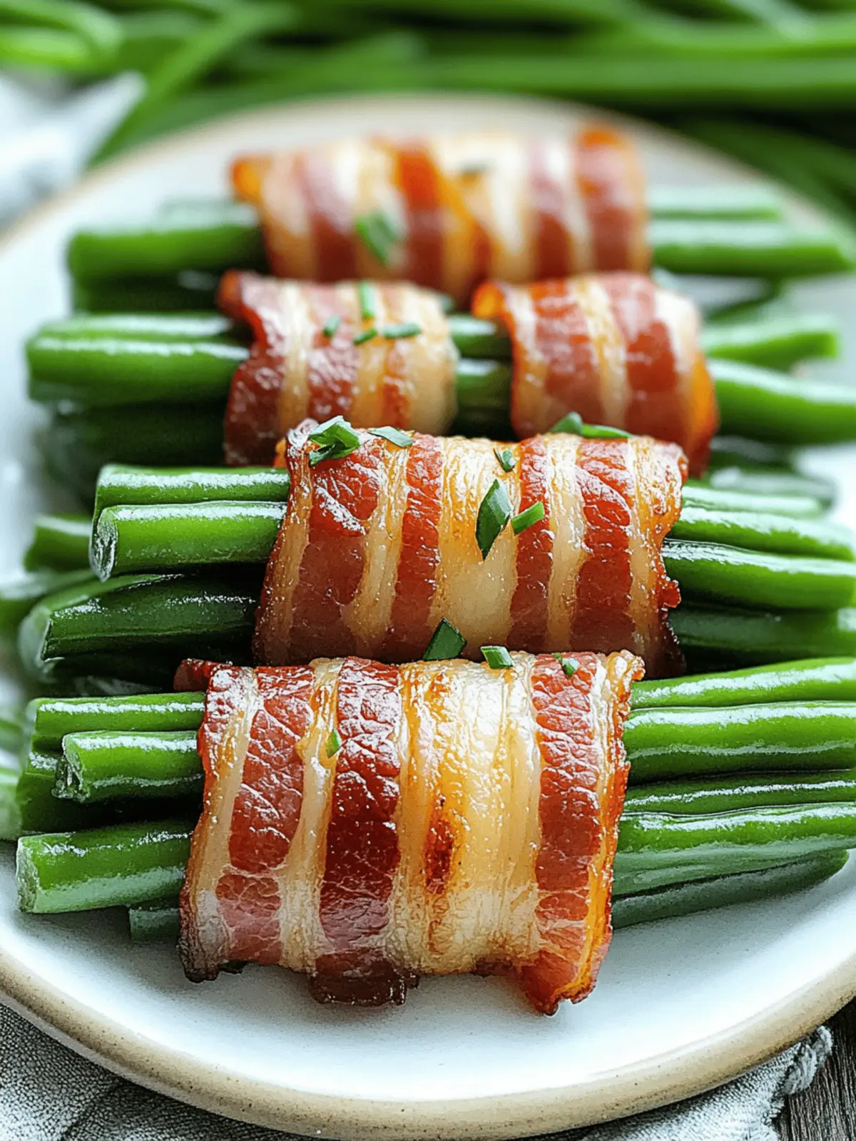 Bacon Green Bean Bundles