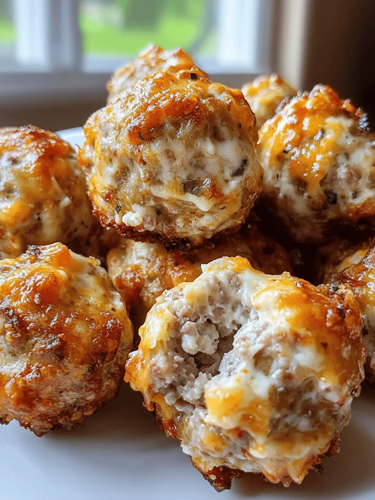 Rotel Cream Cheese Sausage Balls