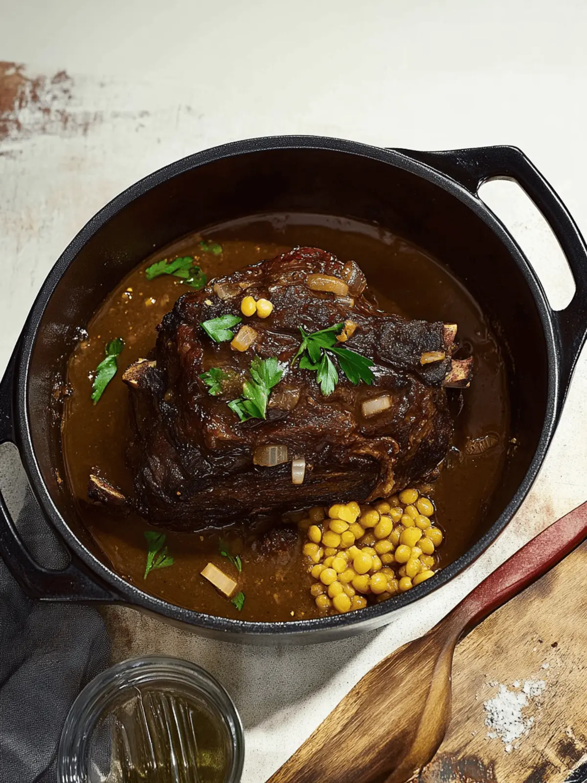 Bison Pot Roast With Hominy