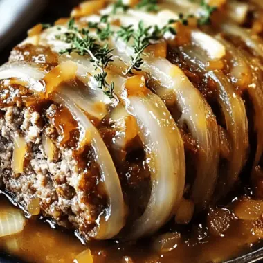 Best French Onion Meatloaf