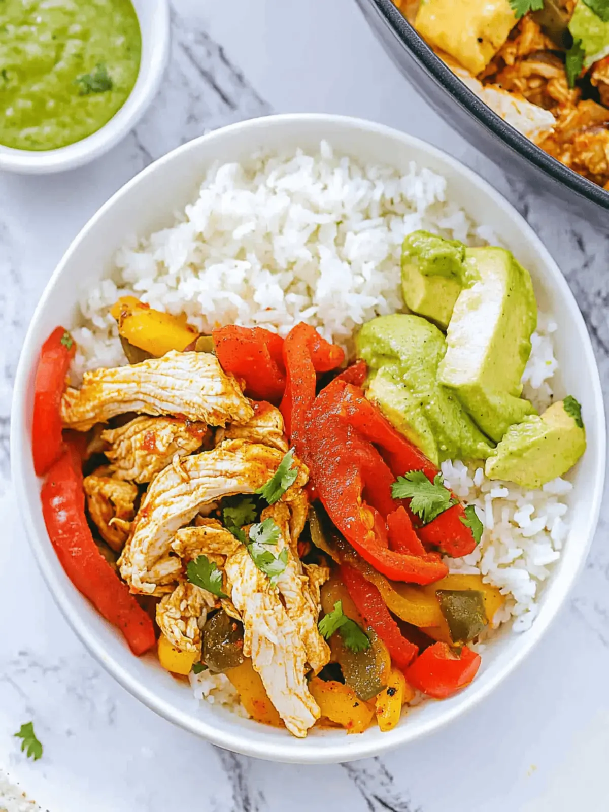 Chicken Fajita Rice Bowl