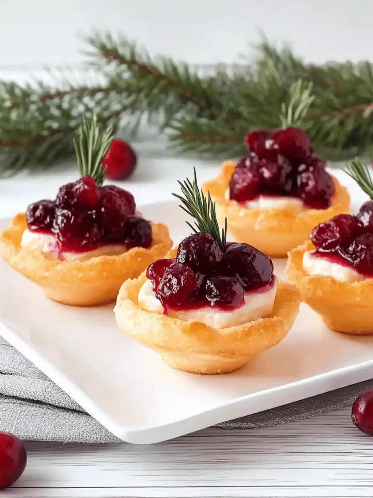 Cranberry Brie Bites
