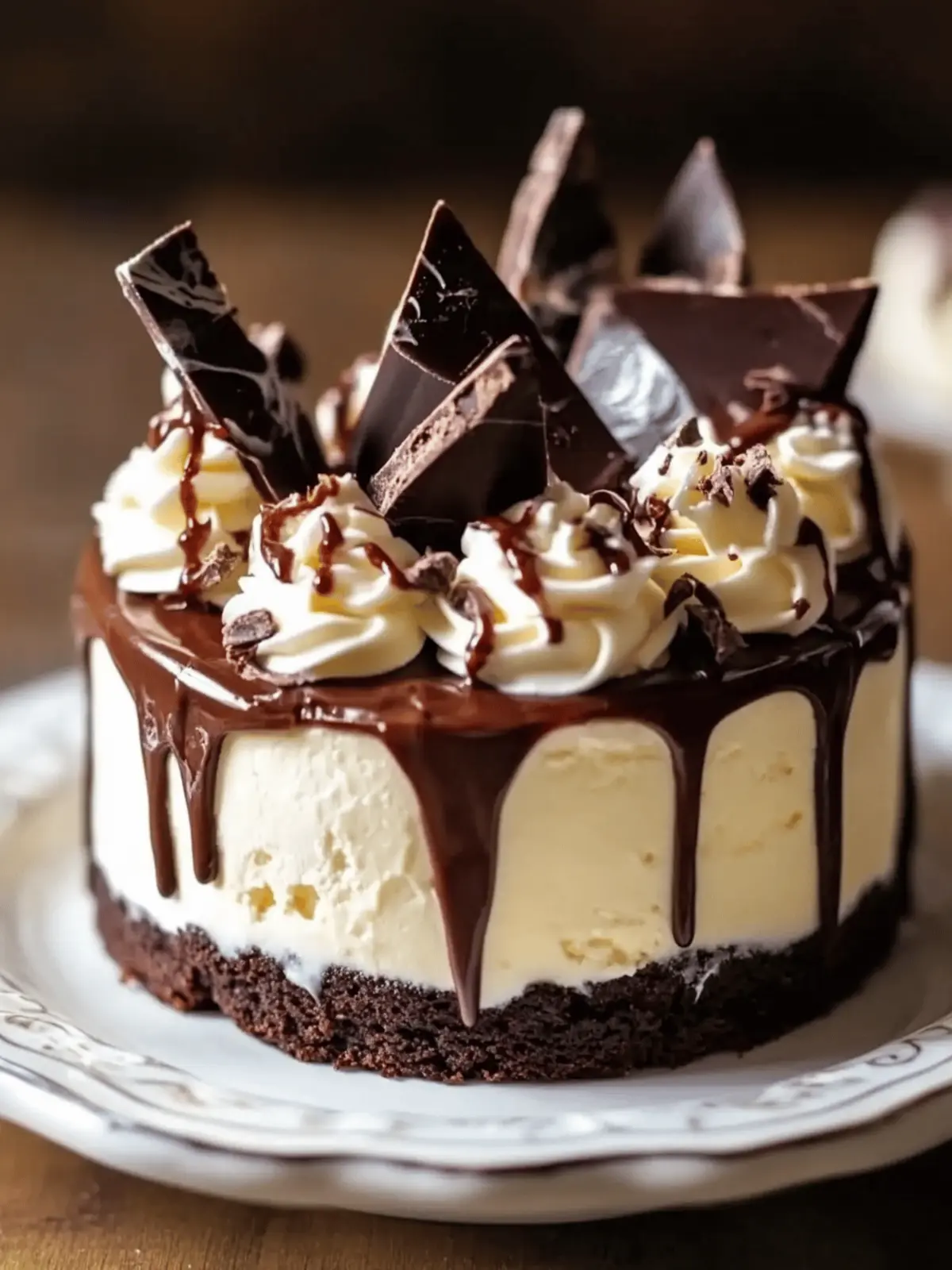 Hot Fudge Sundae Brownie Cheesecake