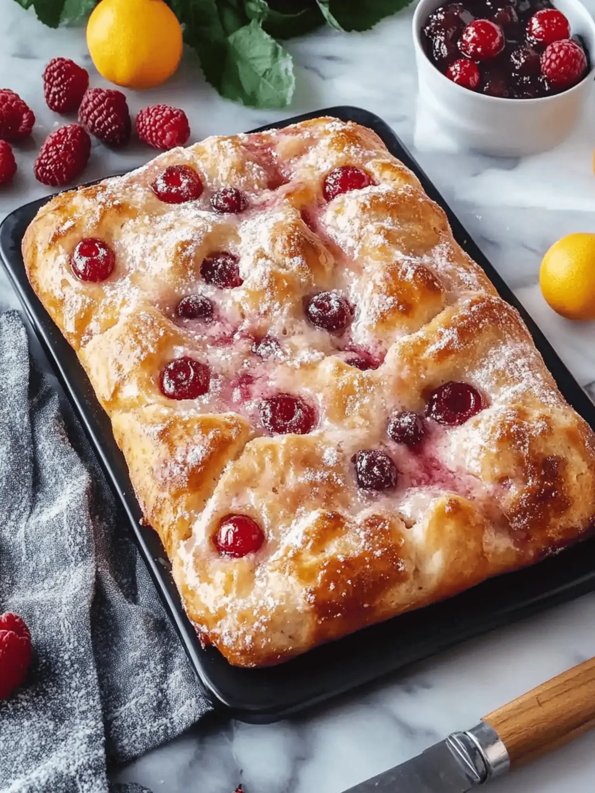 Jam Donut Focaccia